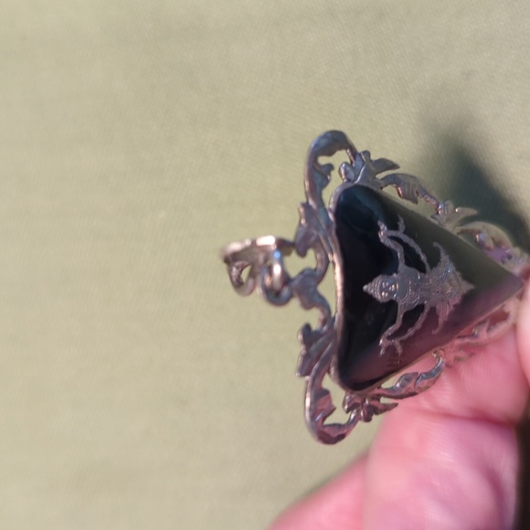 Vintage Siam Sterling Silver Goddess Pendant - Picture 3 of 6